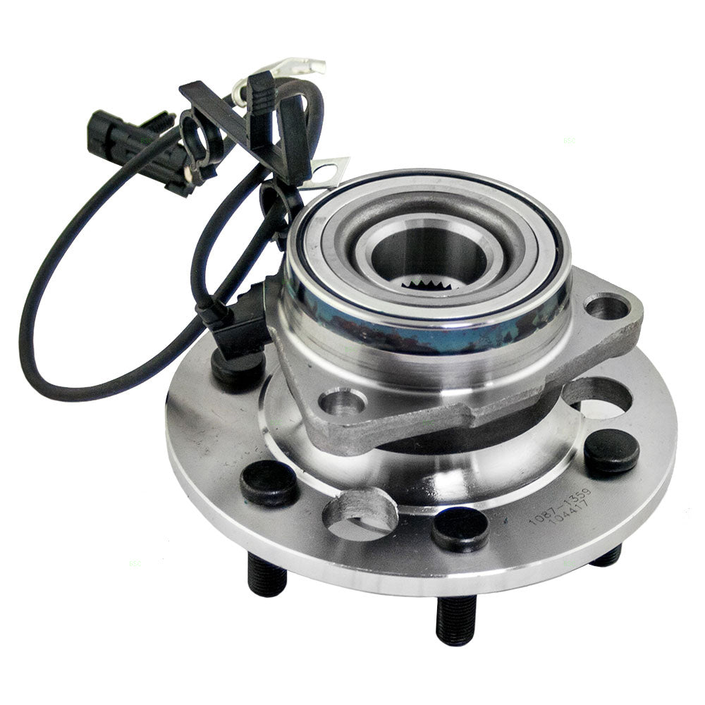 Brock Replacement Front Hub and Wheel Bearing Assembly Compatible with 1500 Pickup Truck Suburban Tahoe Yukon & Denali 4-Wheel Drive