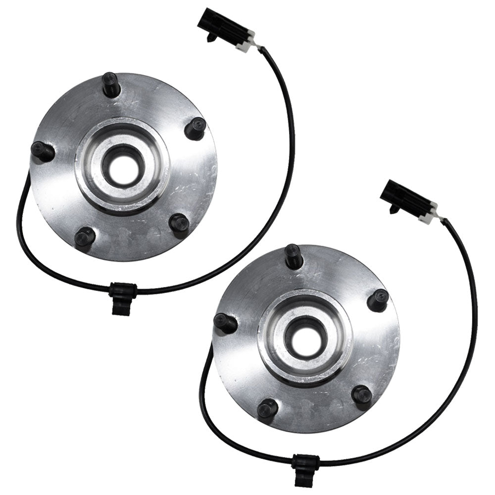 Brock Replacement Set Front Hubs and Wheel Bearings Compatible with Blazer Jimmy 2-Wheel Drive 15731627