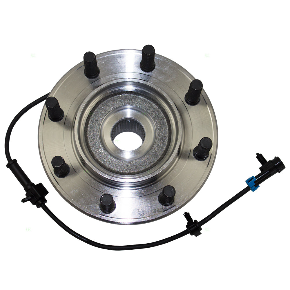 Brock Replacement Front Hub and Wheel Bearing Assembly Compatible with 99-07 Silverado Sierra Pickup Truck 4-Wheel Drive 8 Stud Wheels 15946732