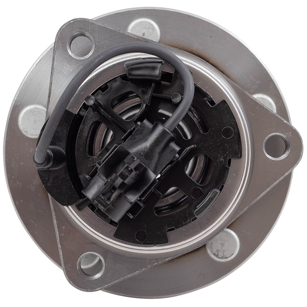 Brock Replacement Set Front Hubs and Wheel Bearings Compatible with 2004-2012 Malibu with ABS