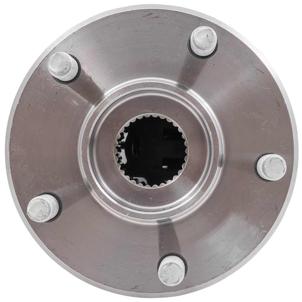 Brock Replacement Set Front Hubs and Wheel Bearings Compatible with 2004-2012 Malibu with ABS