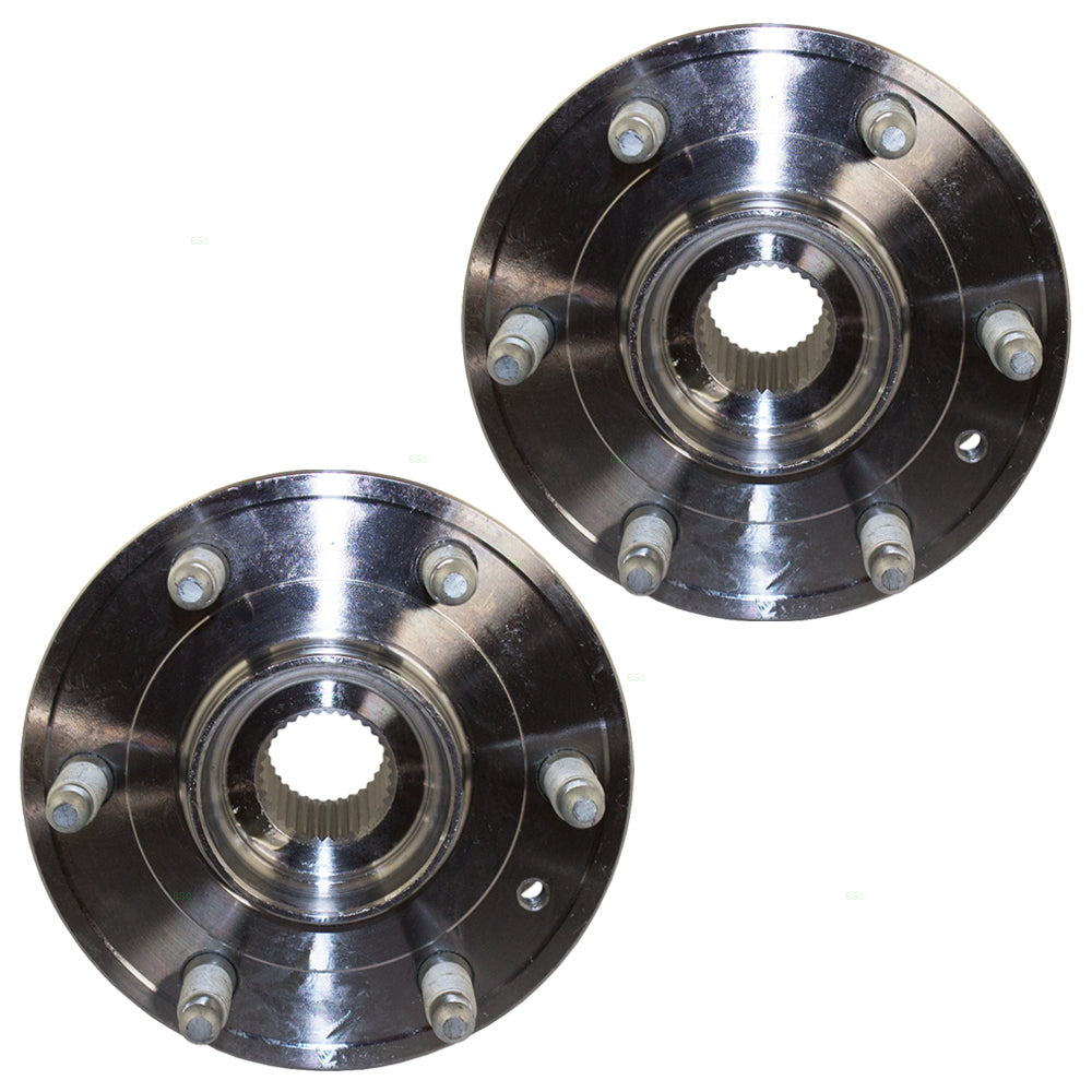 Brock Replacement Set Hubs and Wheel Bearings Compatible with Enclave Traverse Acadia Outlook
