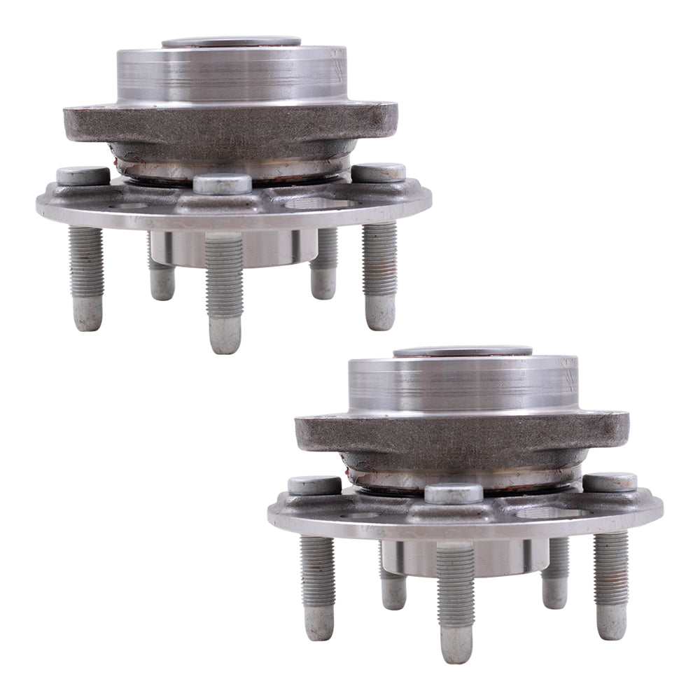 Brock Replacement Set Front Hubs and Wheel Bearings Compatible with 2010-2016 Equinox Terrain 13589507
