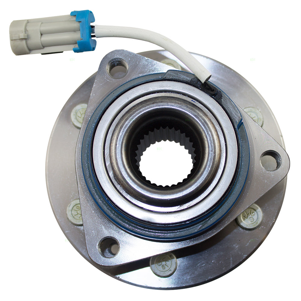Brock Replacement Front Hub and Wheel Bearing Assembly Compatible with 2004-2009 SRX with All-Wheel Drive 25998408 HA590078 513198