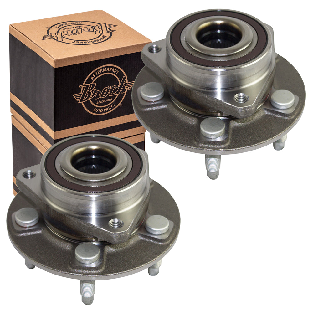 Brock Replacement Set Wheel Hubs & Bearingsy Compatible with Camaro CTS 13580685 HA590260