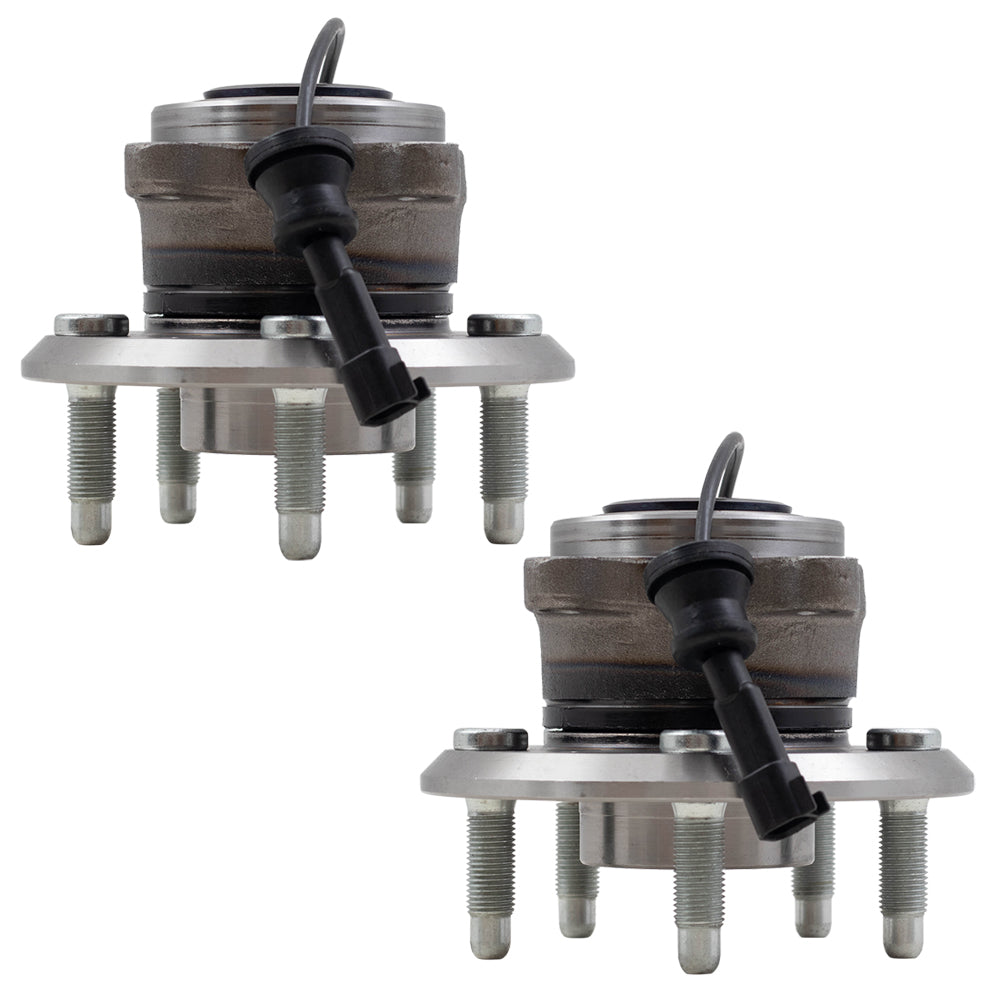 Brock Replacement Set Rear Hubs and Wheel Bearings Compatible with 2010-2017 Equinox Terrain 2013-2017 Terrain Denali