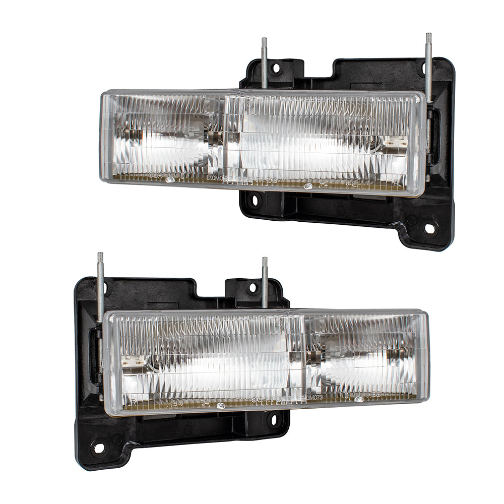 Brock 10pc Light Set includes Headlights, Tail Lights, Park/Signal and Side Markers Compatible With 1994-2002 Chevrolet C/K Pickup 1994 Chevrolet Blazer 1995-1999 Chevrolet Tahoe/Suburban - No GMC