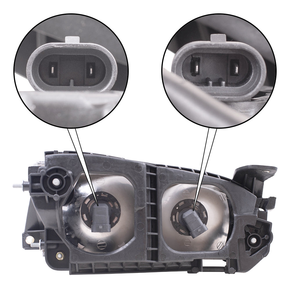 Brock Replacement Driver Headlight Compatible with 1993-1997 Prizm 94852390