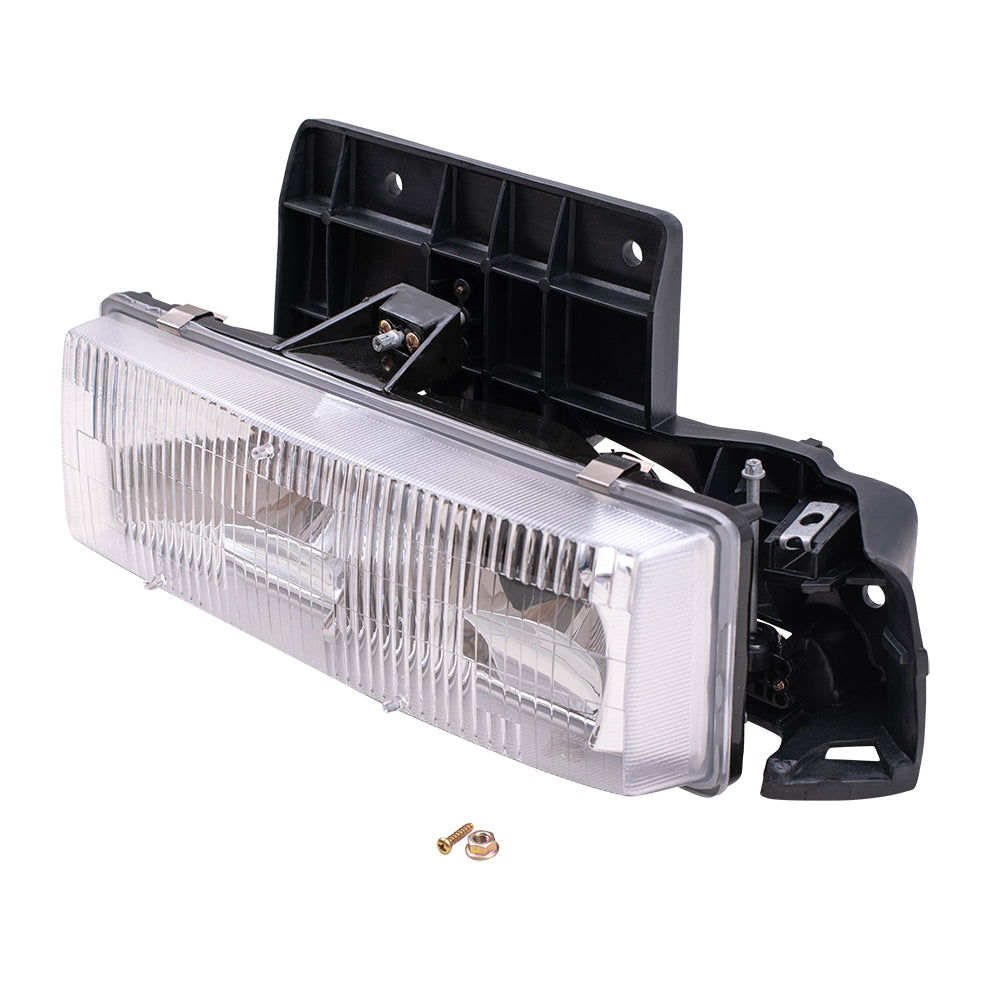Headlight for 1995-2005 Astro w/ Mounting Panel for 1995-2005 Safari 16518493 Left GM2502180