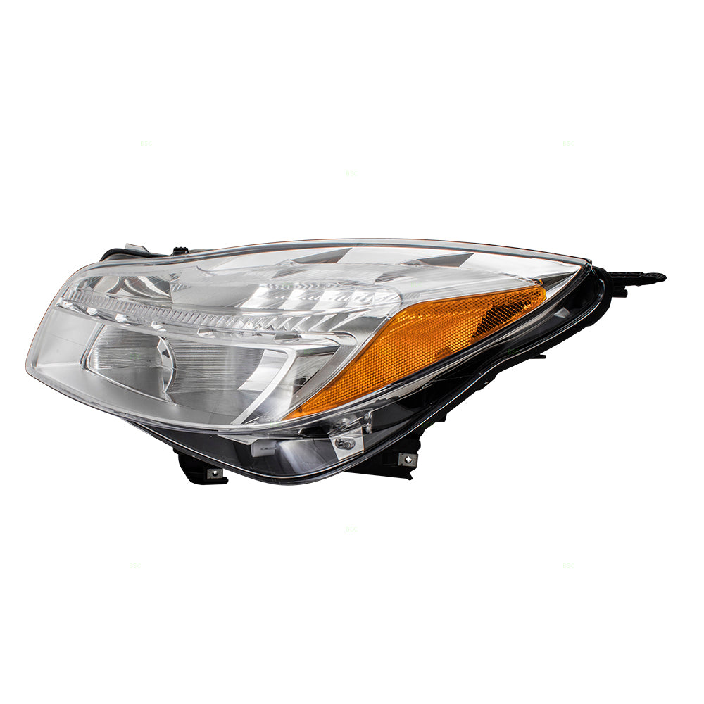 Brock Replacement Driver Halogen Combination Headlight Assembly Compatible with 2011 2012 2013 Regal 22794767