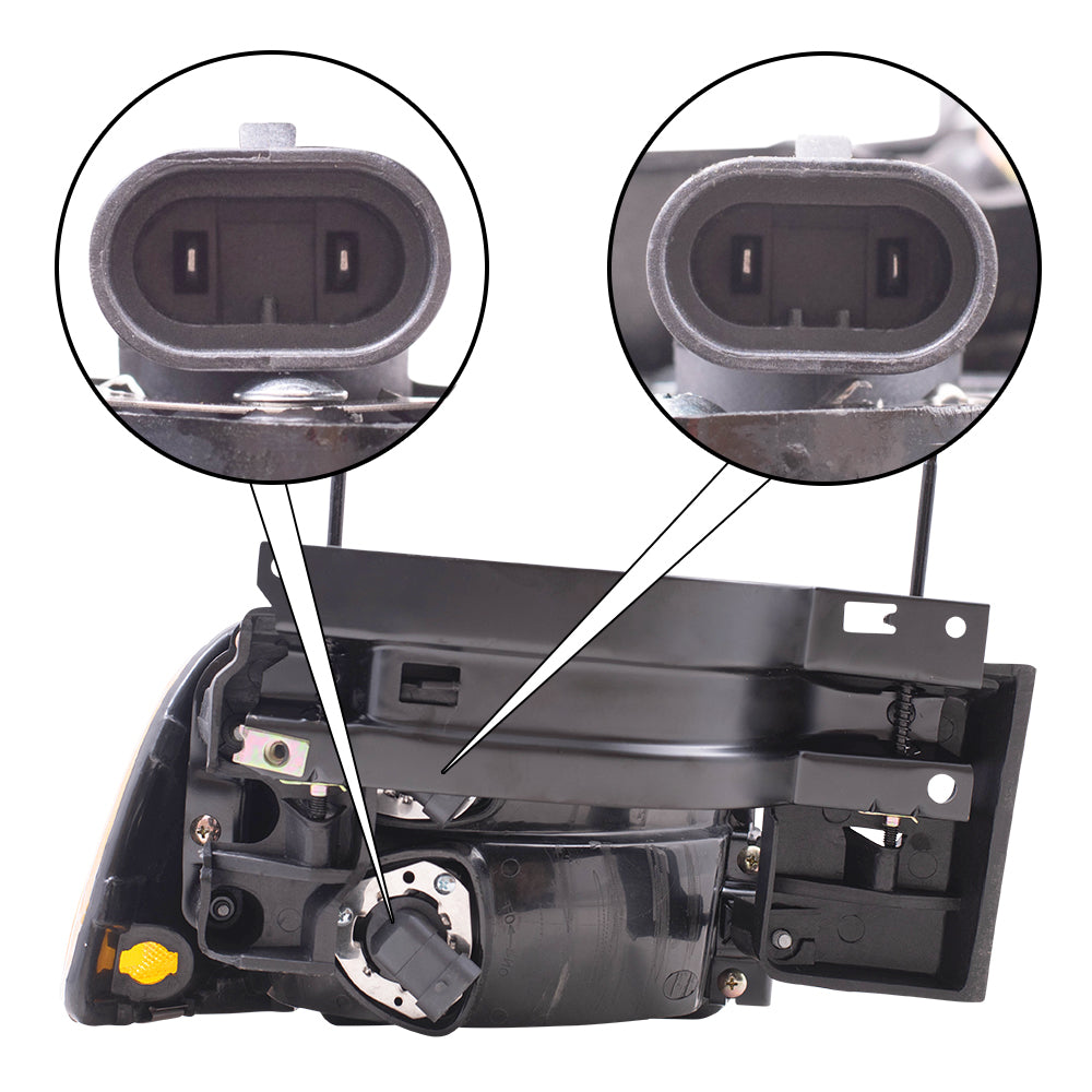 Brock Replacement Driver Side Halogen Combination Headlight Assembly Compatible with 1995-1997 Blazer 16525161