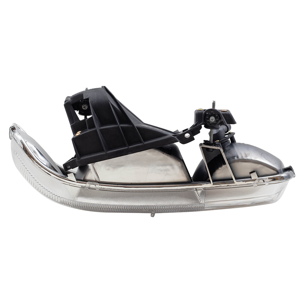 Brock Replacement Passenger Side Halogen Combination Headlight Assembly Compatible with 1999-2002 Silverado/ 2000-2006 Tahoe/ 2000-2006 Suburban