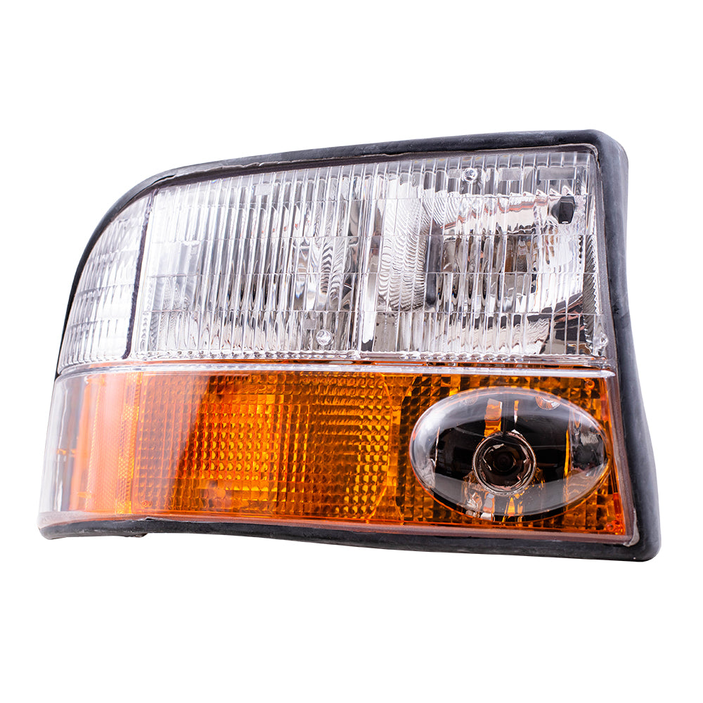 Headlight for 1998-2001 Jimmy w/ Fog Light for 1998-2004 Sonoma 16526225 Set GM2502173