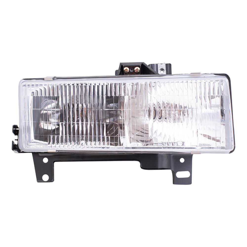 Brock Replacement Passenger Composite Headlight Compatible with 1996-2002 Savana Express Van 16522160