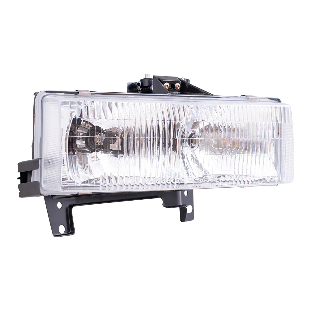 Brock Replacement Passenger Composite Headlight Compatible with 1996-2002 Savana Express Van 16522160