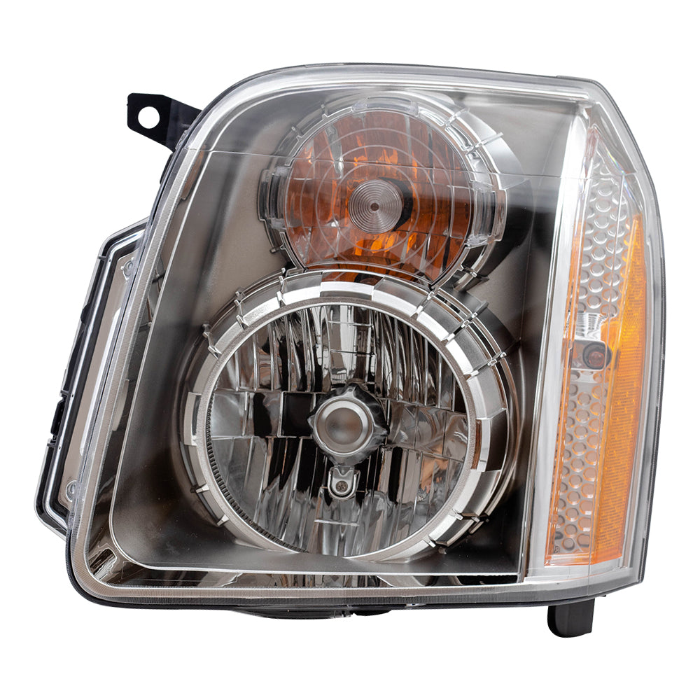 Brock Replacement Driver Halogen Headlight Compatible with 2007-2014 Yukon Denali & Yukon XL Denali 20969896