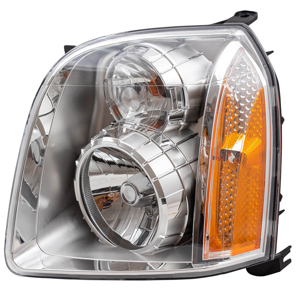 Brock Replacement Driver Halogen Headlight Compatible with 2007-2014 Yukon Denali & Yukon XL Denali 20969896