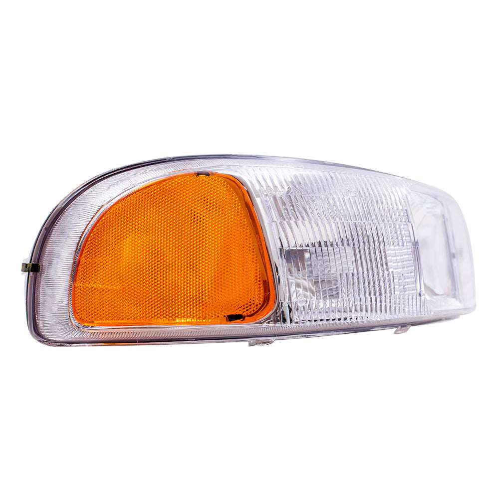 Brock Replacement Passenger Halogen Headlight Compatible with 1999-2006 Sierra 2007 Sierra Classic Pickup Truck 15850352