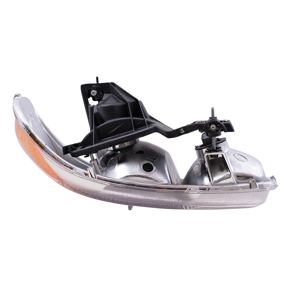 Brock Replacement Passenger Halogen Headlight Compatible with 1999-2006 Sierra 2007 Sierra Classic Pickup Truck 15850352