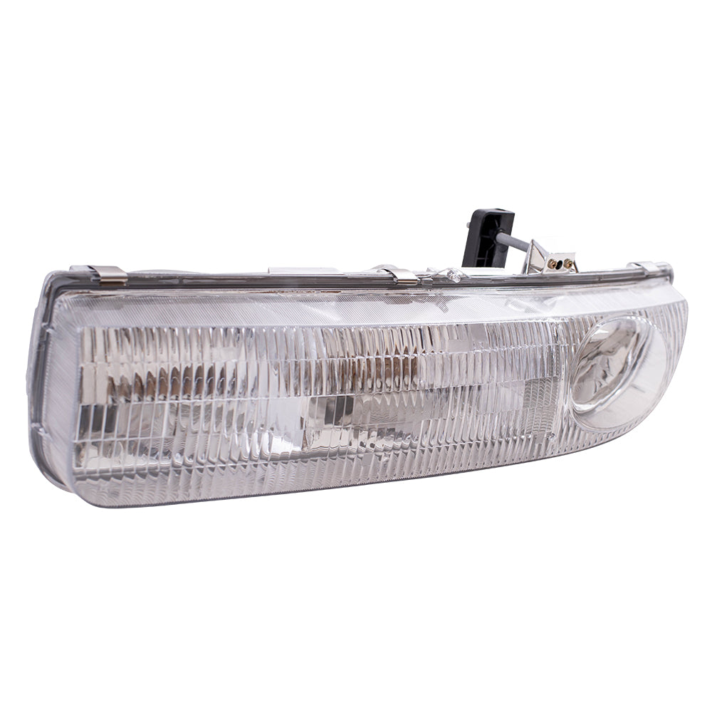 Brock Replacement Driver Headlight Lens Compatible with 1996 1997 1998 1999 S Series Sedan Wagon 21111169