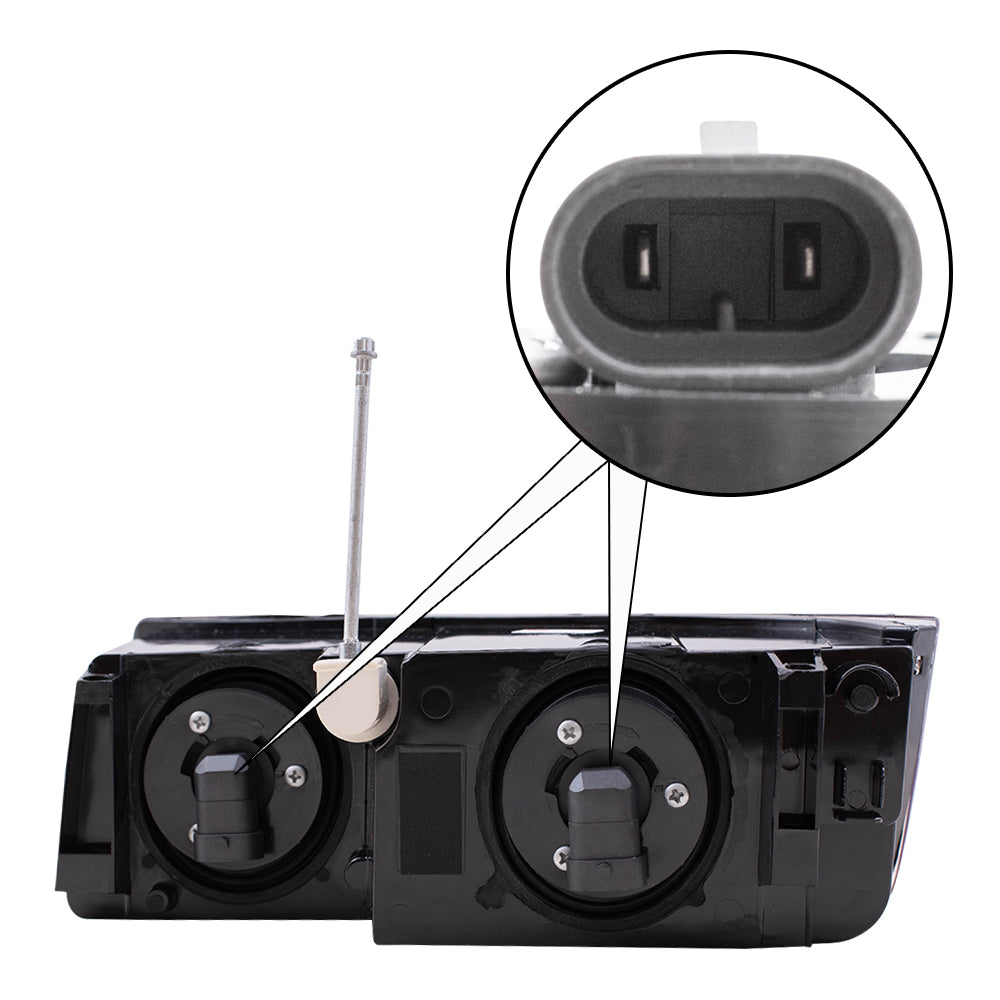 Brock Replacement Passenger Headlight Compatible with 2002-2006 Avalanche Pickup Truck 15136537