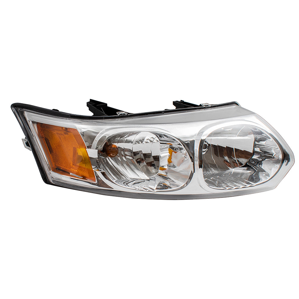 Brock Replacement Passenger Headlight Compatible with 2003-2007 Ion Sedan 15919400