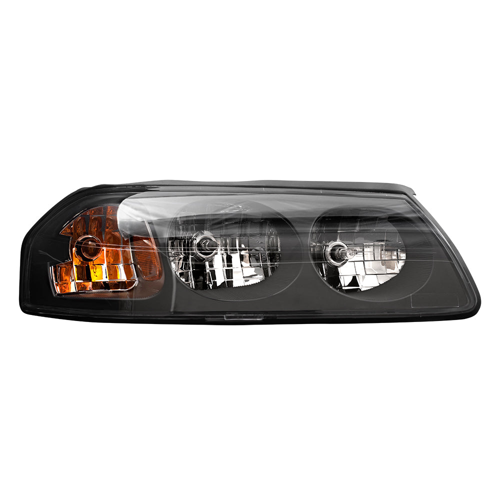 Brock Replacement Driver and Passenger Set Headlights Compatible with 2004-2005 Impala 10356097 10356098