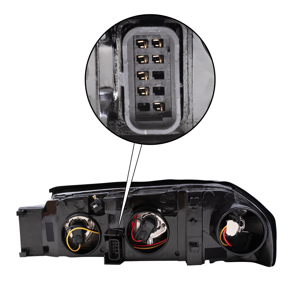 Brock Replacement Driver and Passenger Set Headlights Compatible with 2004-2005 Impala 10356097 10356098