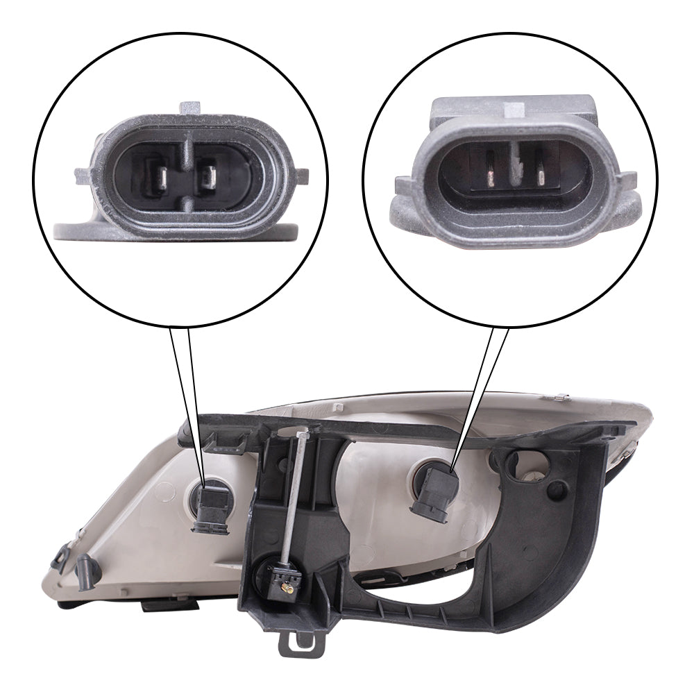 Brock Replacement Passenger Headlight Lens Compatible with 2003 2004 2005 Sunfire 22713667