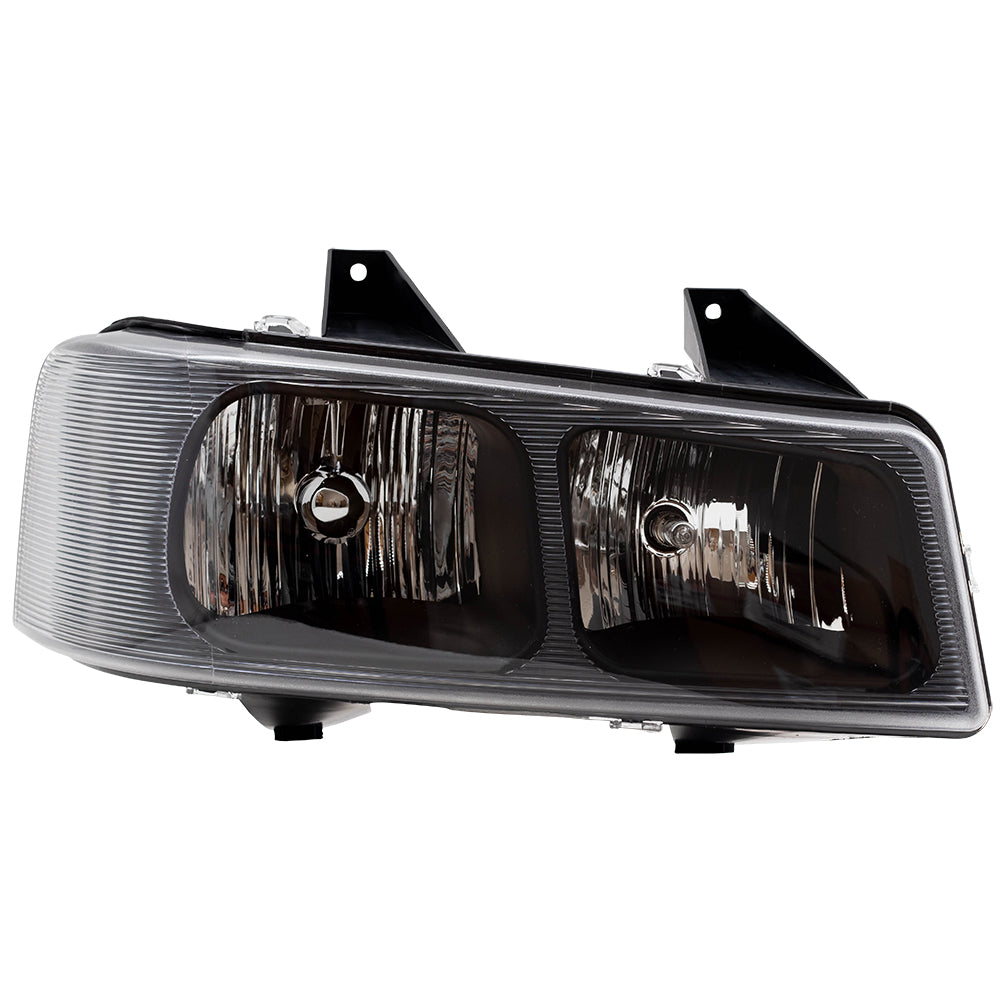 Brock Aftermarket Replacement Driver Left Passenger Right Halogen Composite Headlight Assembly Set Compatible With 15879433 15879432