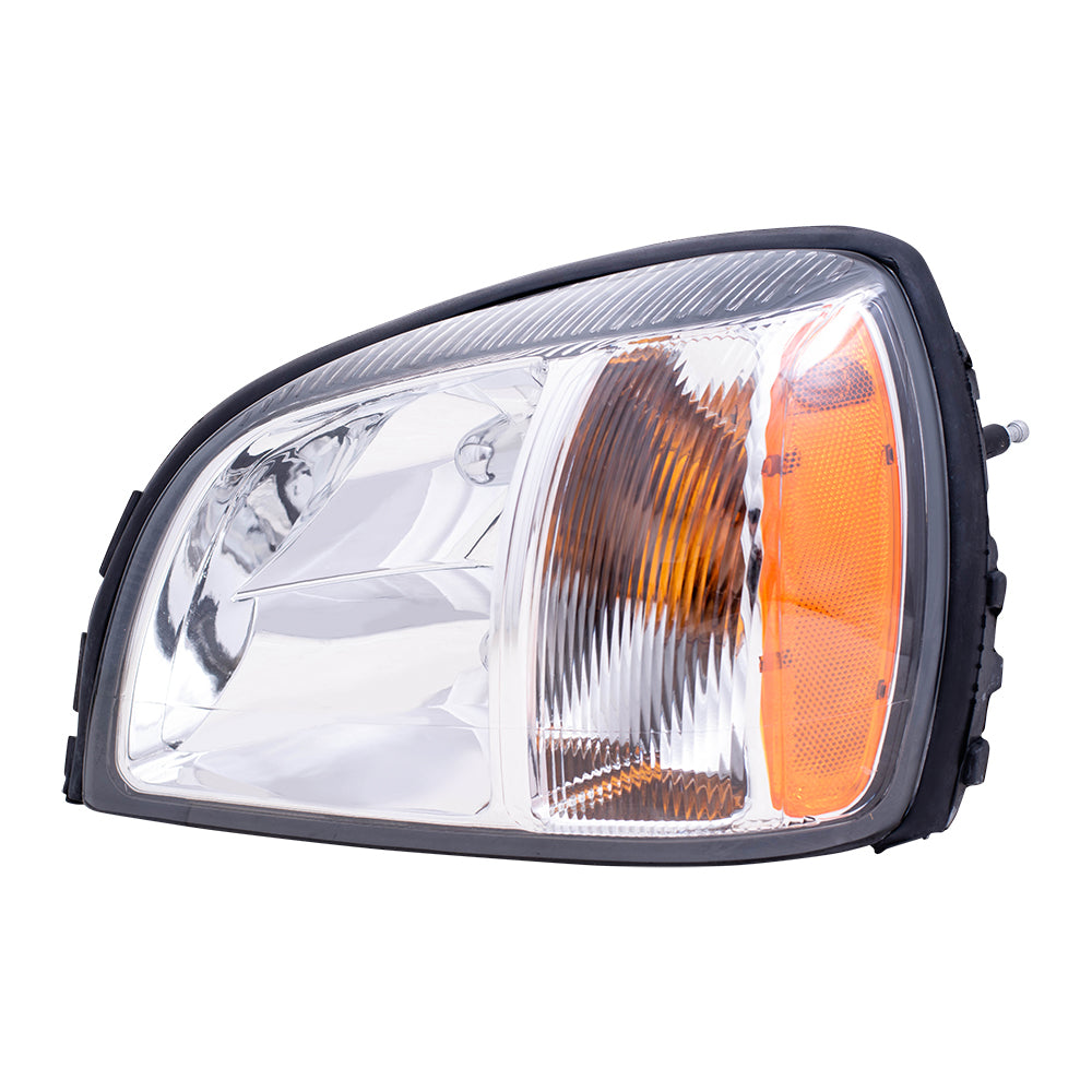 Brock Replacement Driver Headlight Compatible with 2000-2003 DeVille 19245431