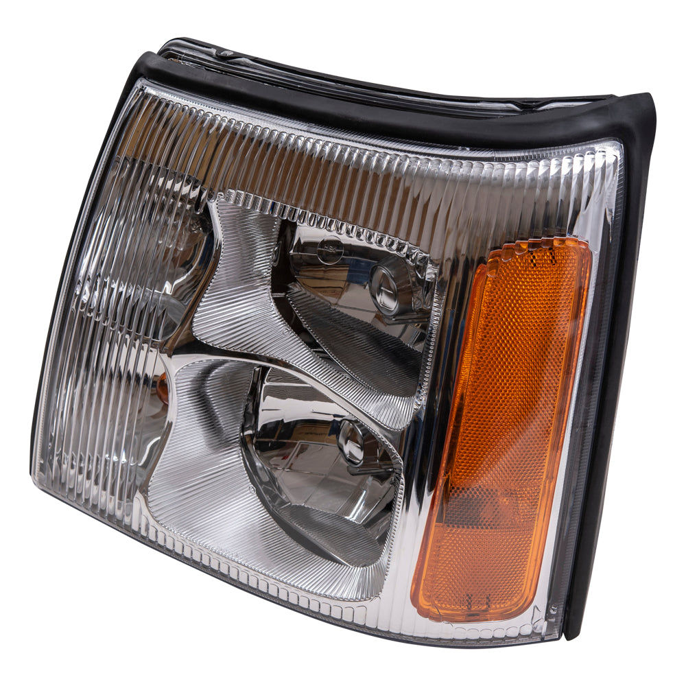 Brock Replacement Driver Halogen Headlight Compatible with 2002 Escalade & Escalade EXT Pickup Truck 15181851