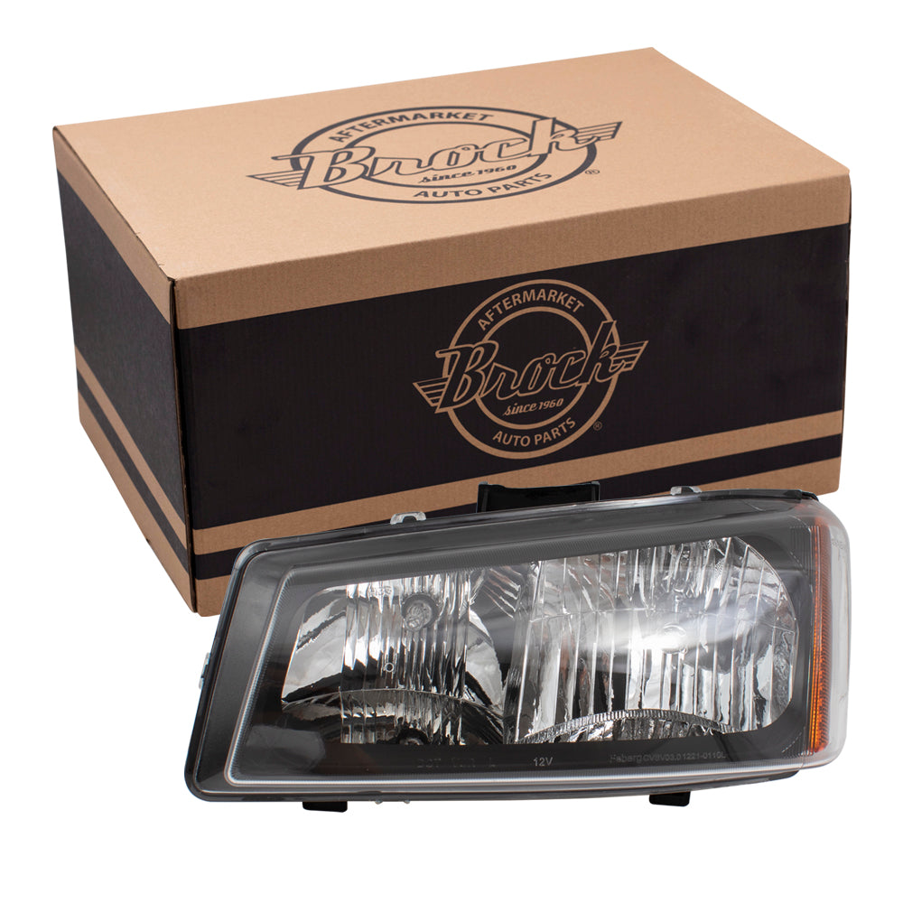 Headlight for 2003-2006 Silverado 1500 w/ Smooth Reflector w/o Lower Body Cladding for 2003-2006 Silverado 1500 HD 15798921 Left GM2502224