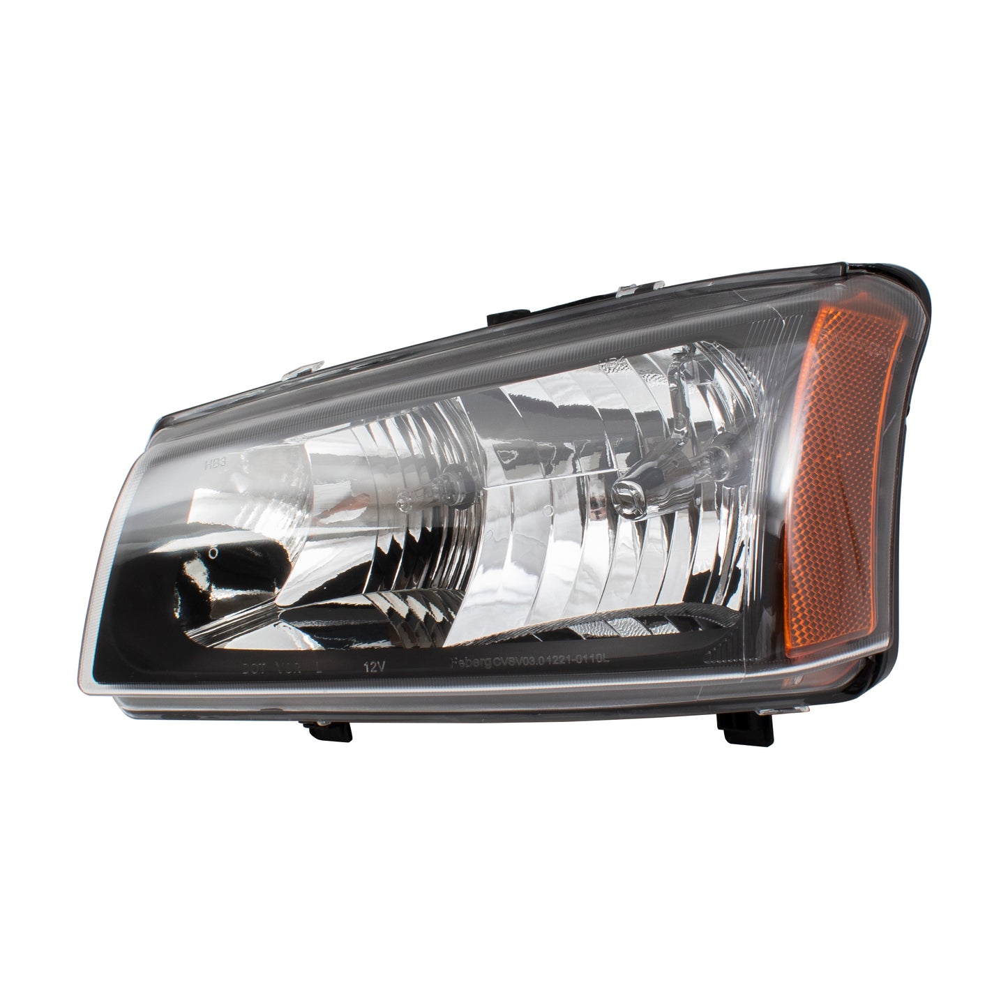 Brock Replacement Pair Halogen Headlights Compatible with 03-06 Avalanche Silverado 07 Classic