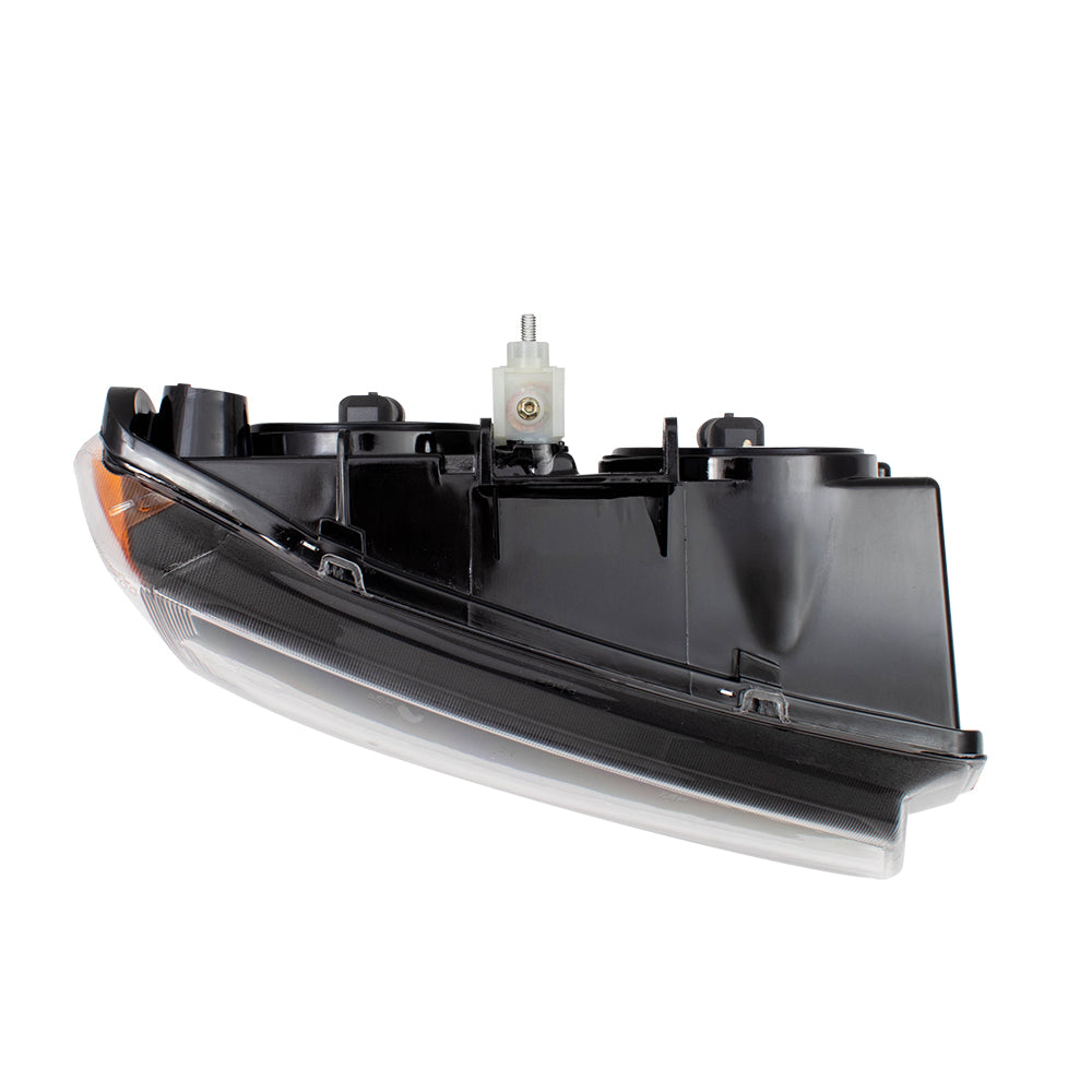 Brock Replacement Passenger Halogen Headlight w/ Fluted Reflector Compatible with 2003-2006 Avalanche Silverado Pickup Truck 10396912