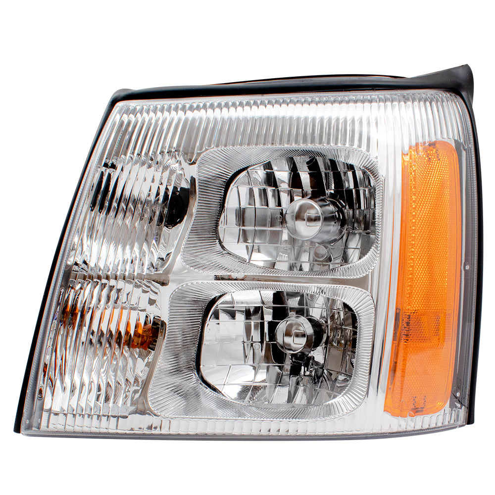 Brock Replacement Driver and Passenger Set HID Headlights Compatible with 2003 2004 2005 2006 Escalade & ESV EXT Pickup Truck