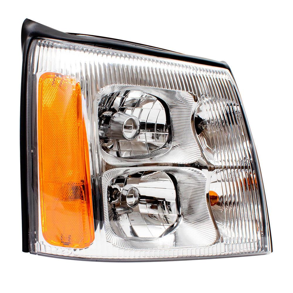 Brock Replacement Passenger HID Headlight Lens Compatible with 2003 2004 2005 2006 Escalade & ESV EXT Pickup Truck 19208223