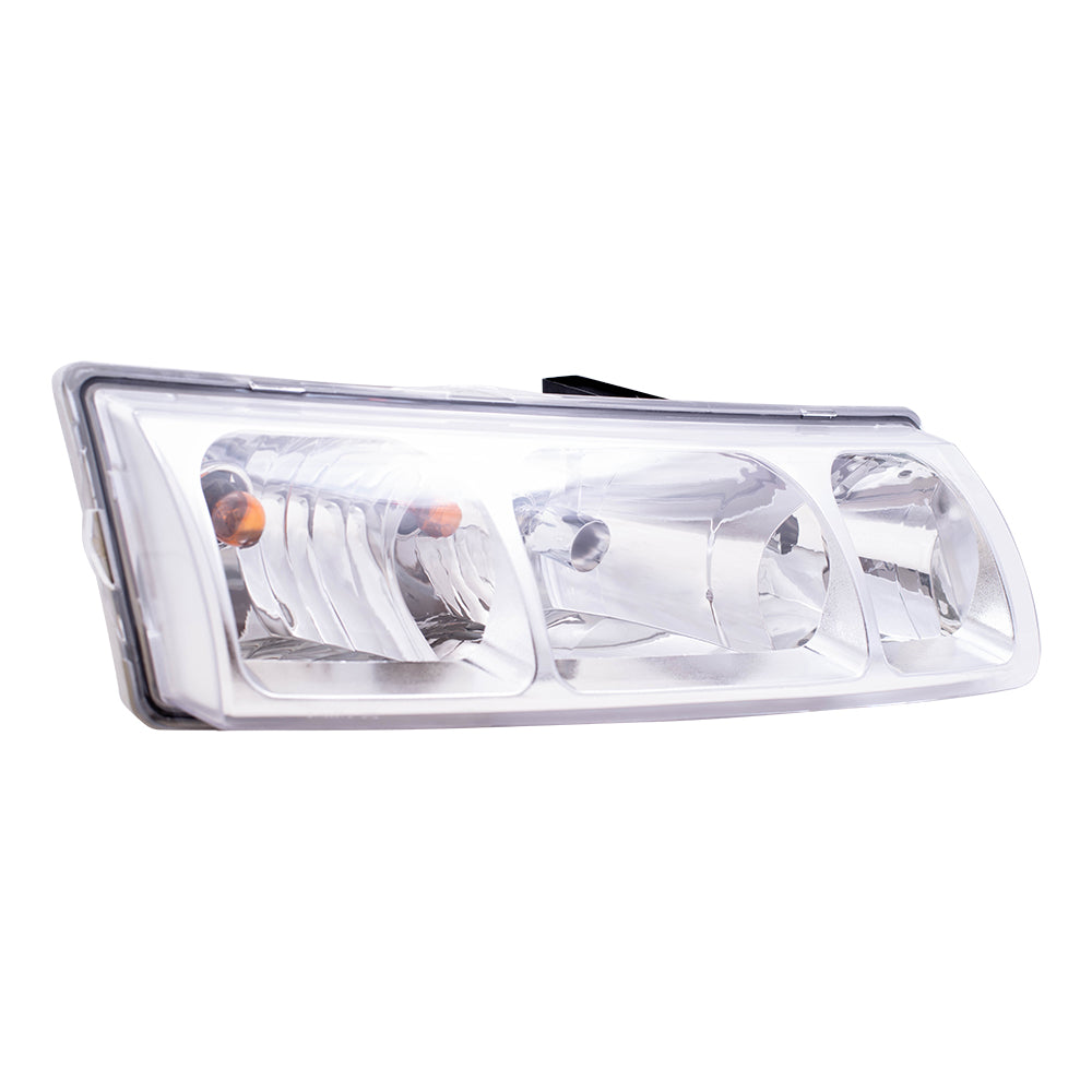 Brock Replacement Driver and Passenger Set Headlights Compatible with 2005 Vue 22730381 22730382