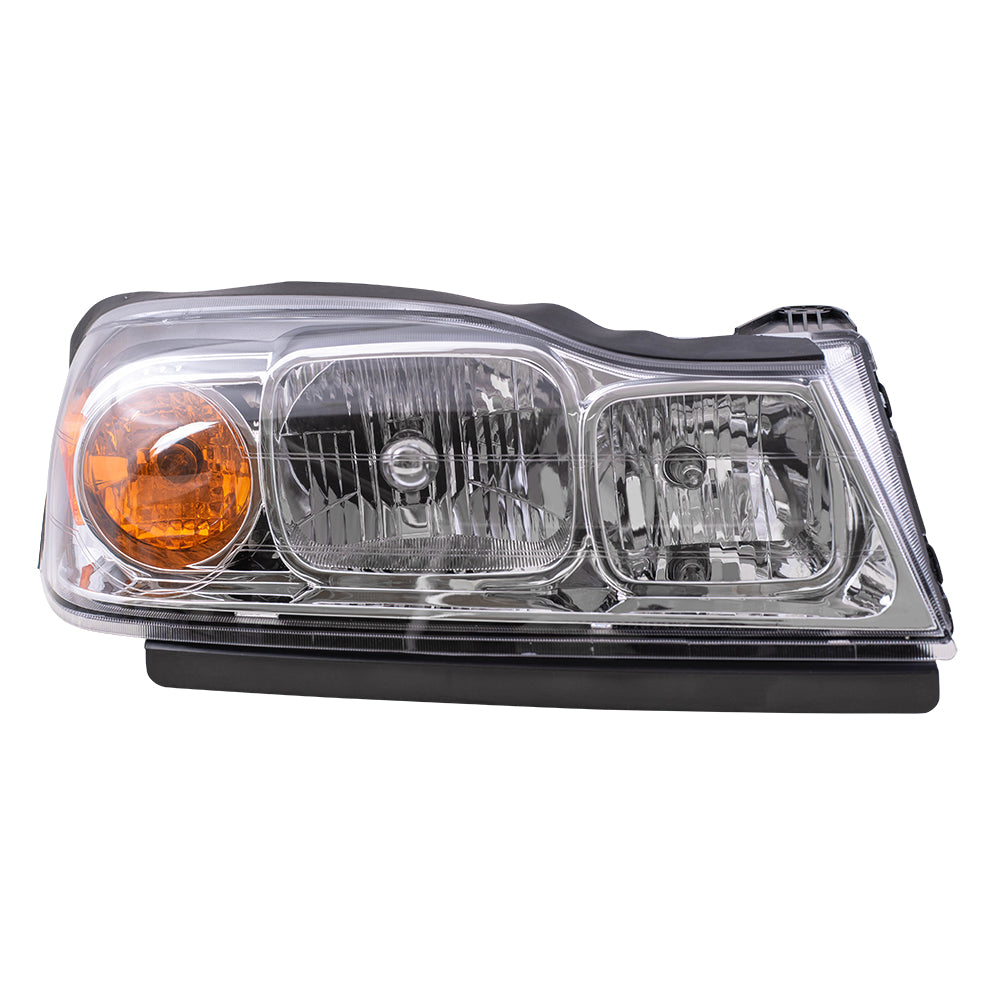 Brock Replacement Driver and Passenger Set Headlights Compatible with 2006-2007 Vue 15877671 15877672