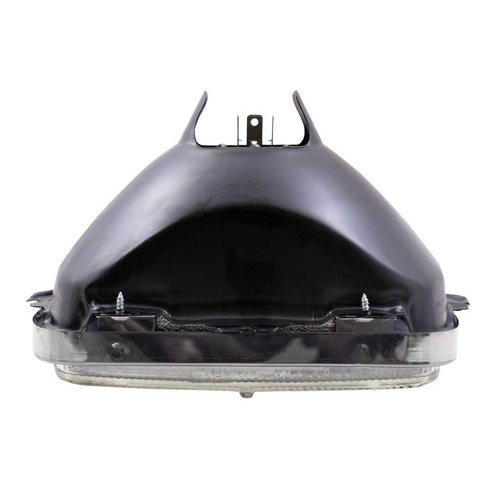 Brock Replacement Set Halogen Sealed Beam Headlights Rectangular Lens Compatible with 1979-1999 Suburban 25949657