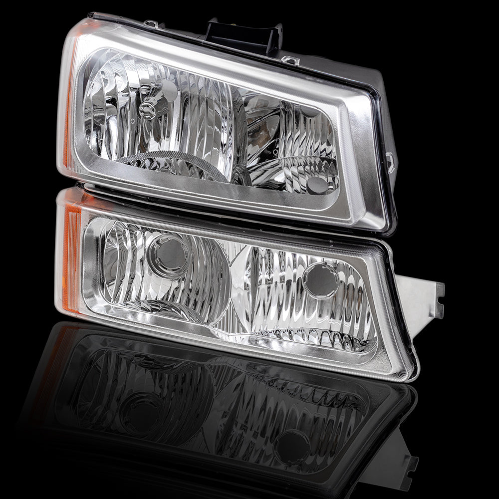 Headlight for 2003-2006 Silverado 1500 2003-2006 Silverado 1500 HD 2003-2006 Silverado 2500 2003-2006 Silverado 2500 HD 2003-2006 Silverado 3500 2003-2006 Avalanche 1500 2003-2006 Avalanche 2500 Set