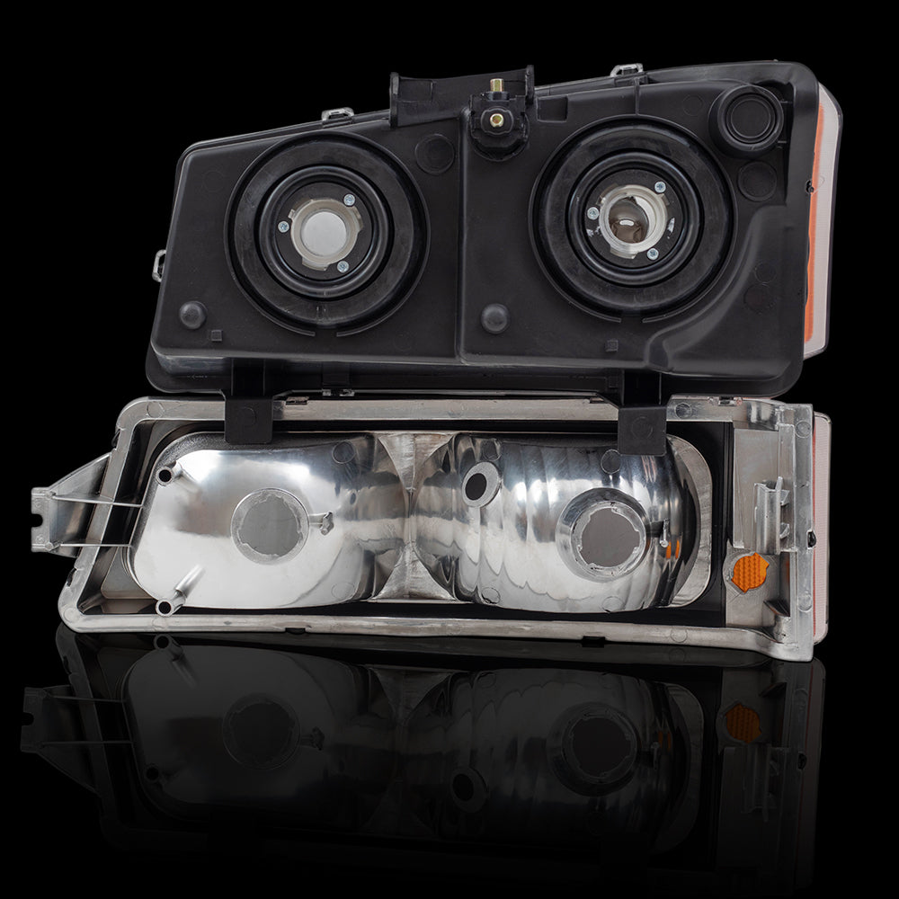 Headlight for 2003-2006 Silverado 1500 2003-2006 Silverado 1500 HD 2003-2006 Silverado 2500 2003-2006 Silverado 2500 HD 2003-2006 Silverado 3500 2003-2006 Avalanche 1500 2003-2006 Avalanche 2500 Set