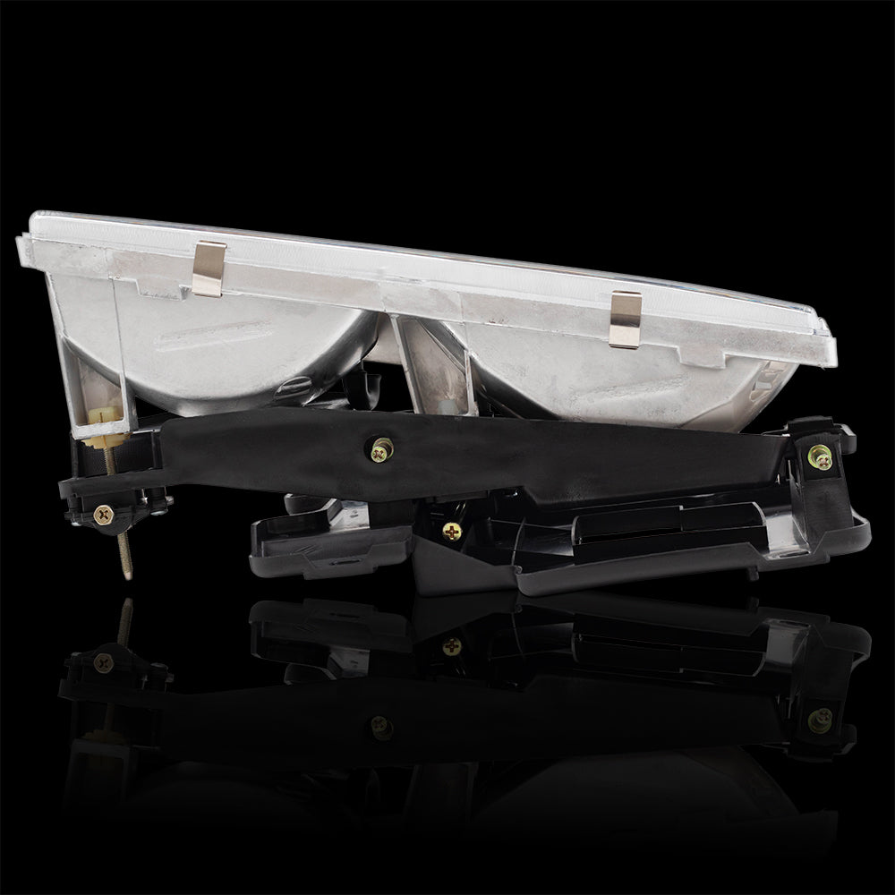 Brock Replacement Performance Set Composite Headlamps with Crystal Clear Lens Compatible with 88-99 C1500 C2500 C3500 K1500 K2500 K3500 Pickup