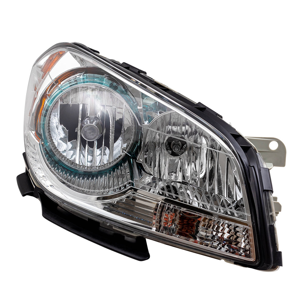 Brock Replacement Driver and Passenger Set Headlights Compatible with 2008-2012 Malibu