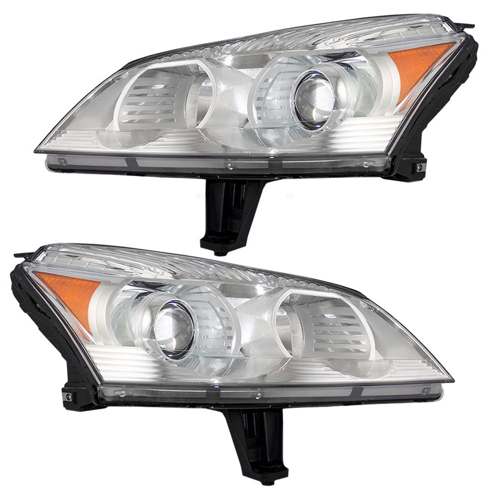 Headlight for 2009-2012 Traverse LTZ w/ Projector Beam 20794803 Set