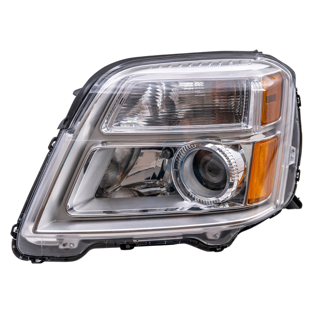 Brock Replacement Driver Side CAPA-Certified Halogen Headlight Compatible with 2010-2015 Terrain