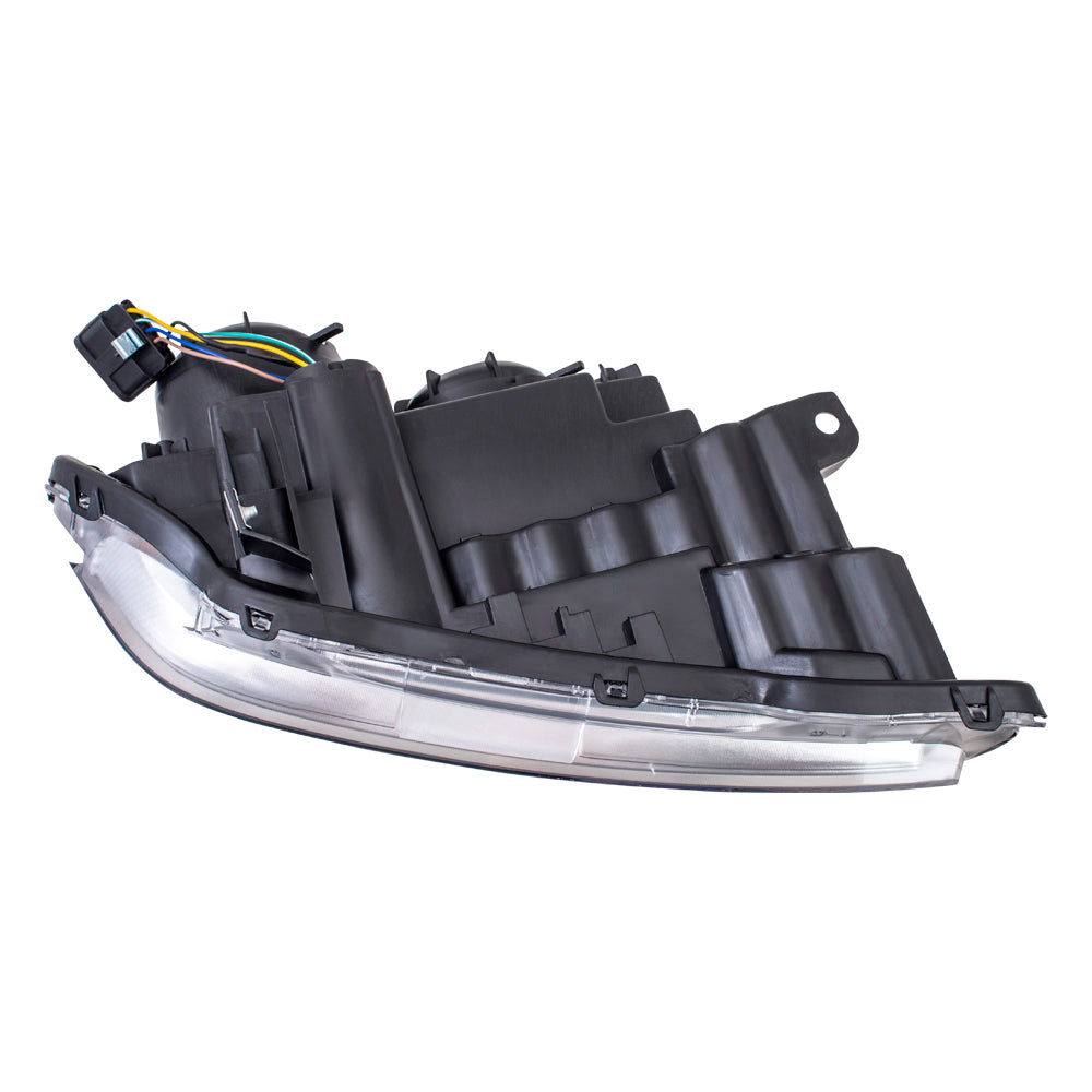 Brock Replacement Driver Side CAPA-Certified Halogen Headlight Compatible with 2010-2015 Terrain