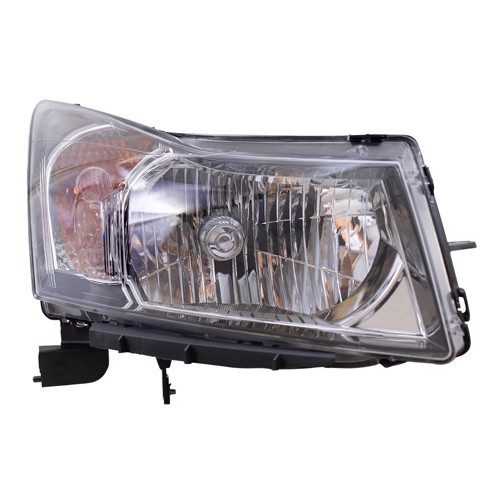 Brock Replacement Passenger Side Headlight Assembly with Clear Signal Trim Compatible with 2012-2015 Cruze & 2016 Cruze Limited