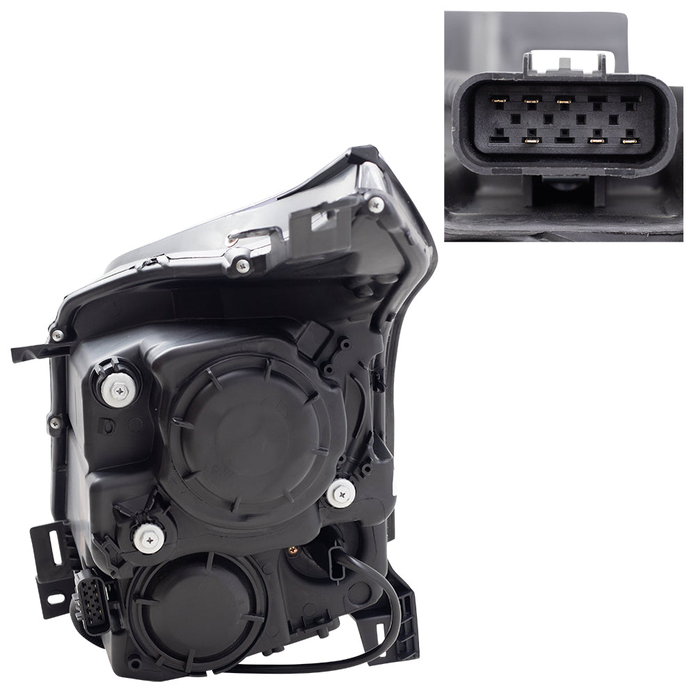Brock Replacement Passenger Halogen Headlight Compatible with 2010-2013 SRX 22853873 2503345