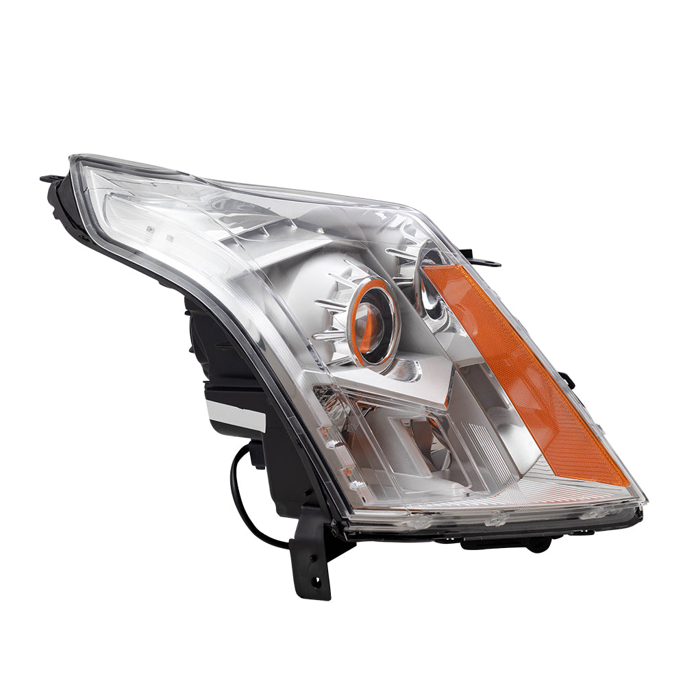 Brock Replacement Passenger Halogen Headlight Compatible with 2010-2013 SRX 22853873 2503345